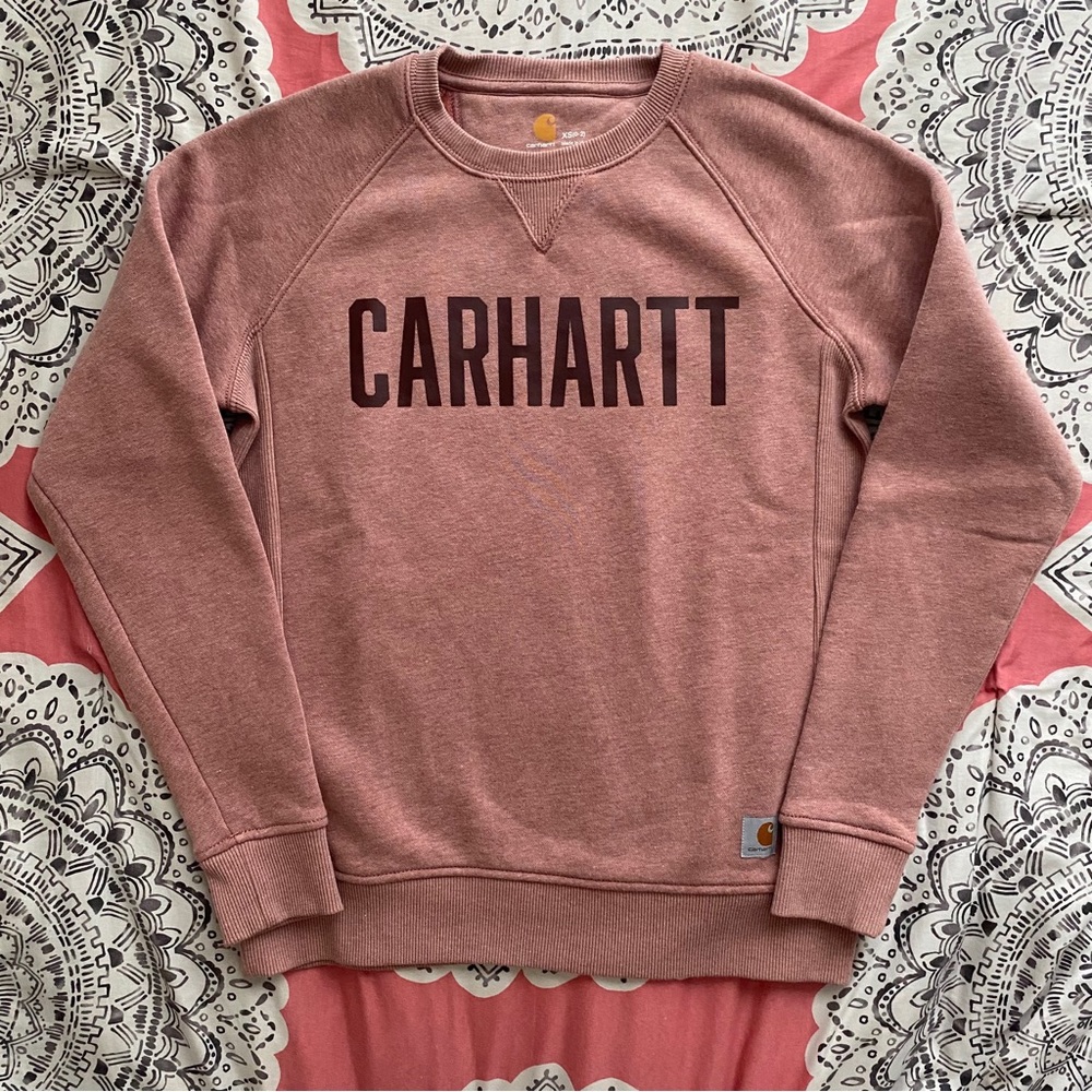 Dusty Rose Carhartt Crewneck Sweatshirt